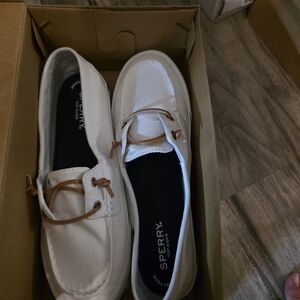 Sperry Women's White Boat Shoes